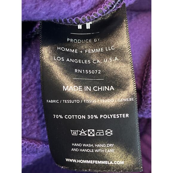 Homme + Femme Men Purple California Basketball Sweatpants Small - Picture 7 of 9